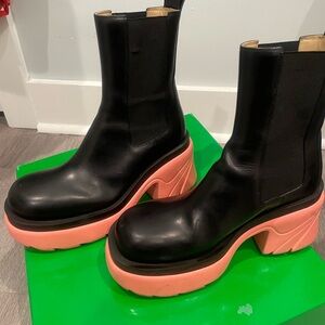 Black and Pink Women's Boots